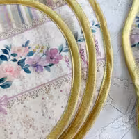 دمکنی مخمل نسوز مدل کارولین لوکس طرح 49