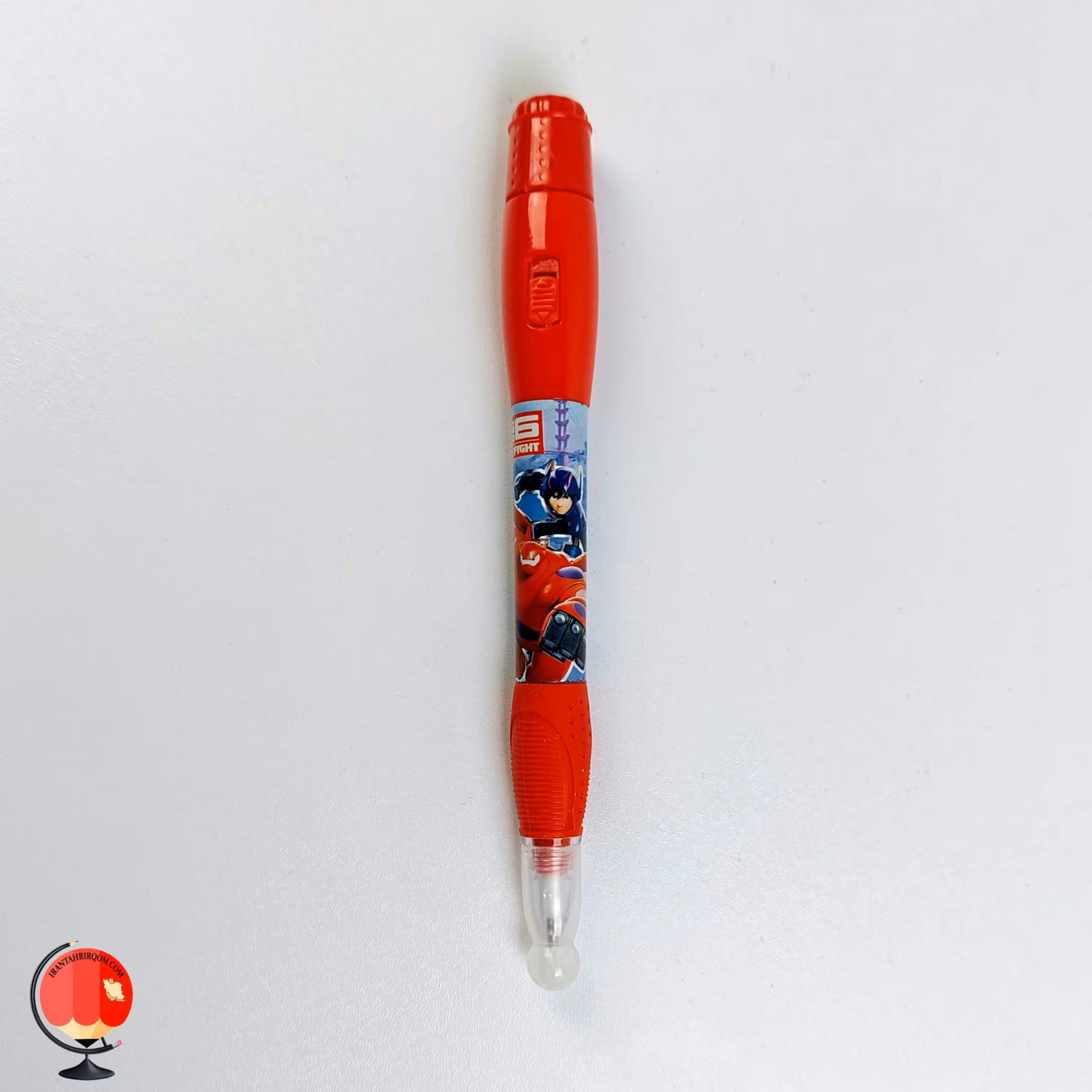 خودکار چراغ دار طرح ربات قرمز کد 3034