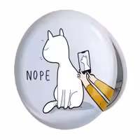 آینه جیبی خندالو طرح گربه Cat مدل تاشو کد 23289