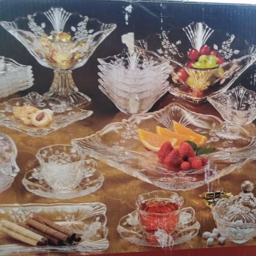 سرویس پذیرایی اصل ژاپن طرح خاص   و کمیاب 30 پارچه برجسته