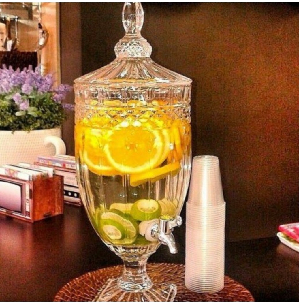 کلمن شیشه ای پایه دار  پاشا سازه 5لیتری