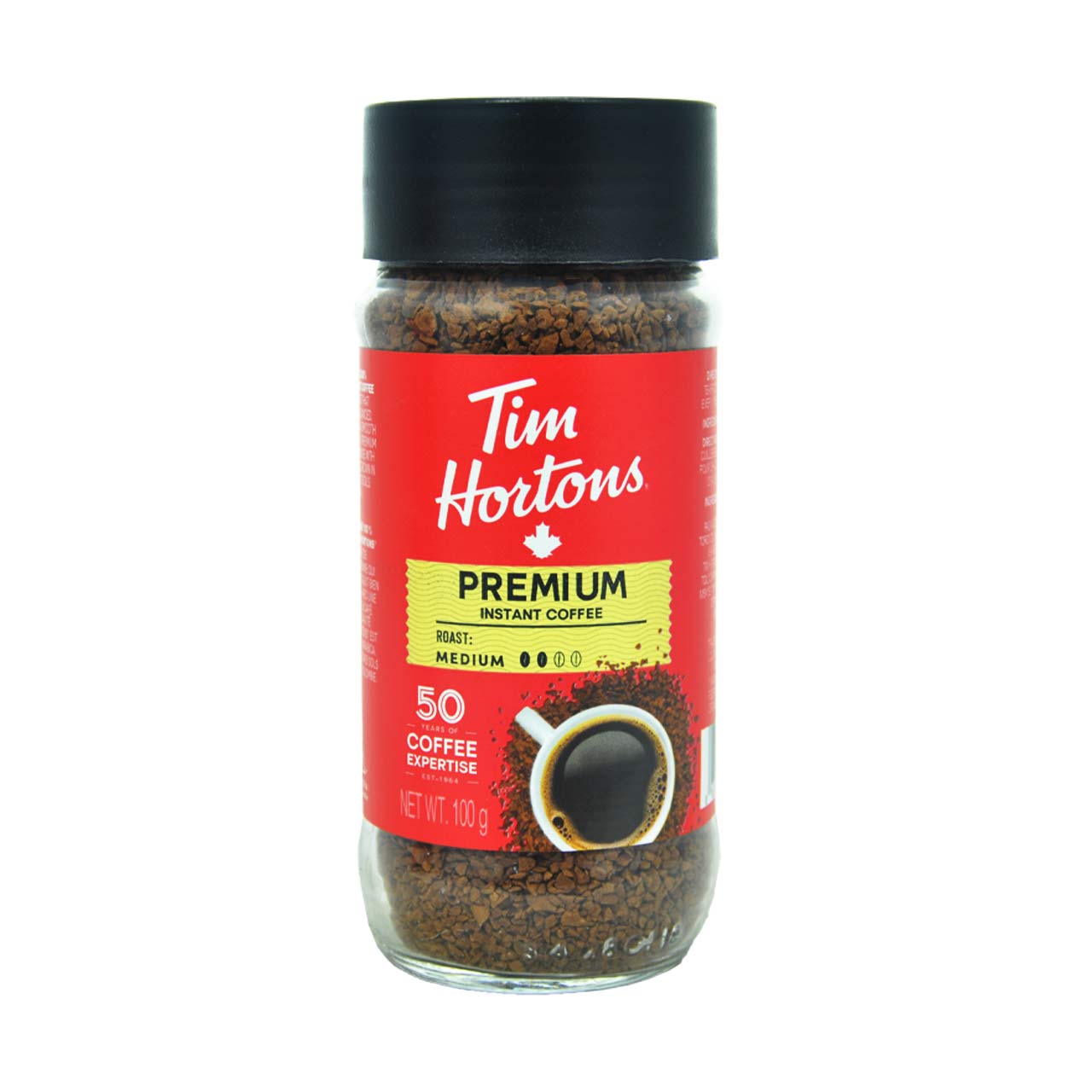 قهوه فوری مدیوم 100 گرم پریمیوم تیم هورتون - tim hortons