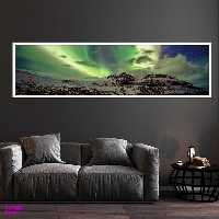 تابلو بکلیت طرح شفق قطبی مدل کشیده W-7696