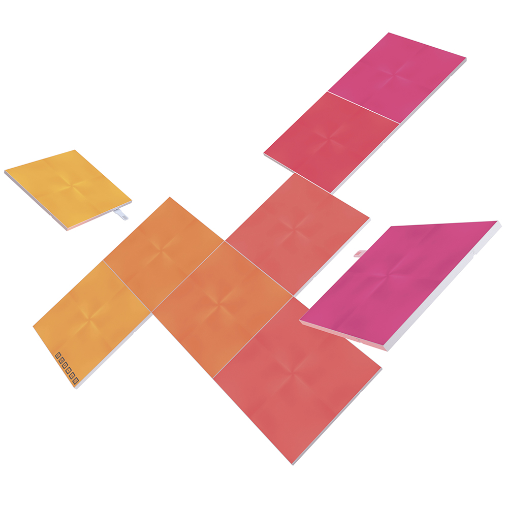 پنل روشنایی هوشمند NANOLEAF نانولیف RGB دیواری 9 عددی مربع مدل Nanoleaf Canvas - Hiapple.ir