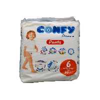 پوشک بچه سایز 6 کانفی 20 عددی (شورتی)