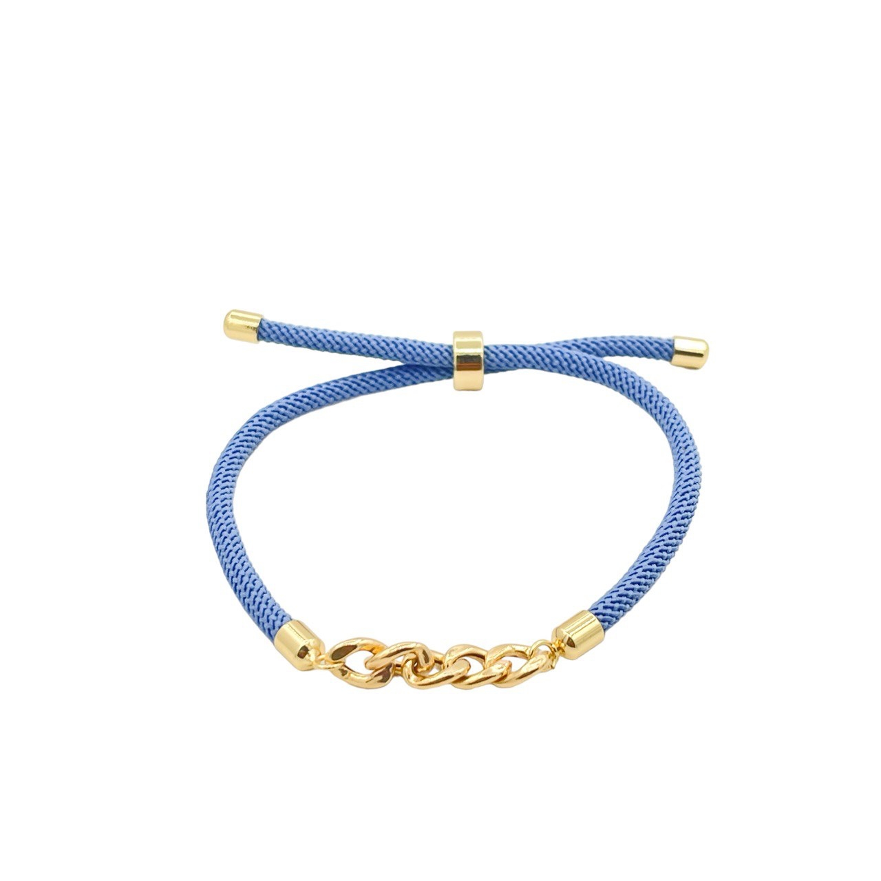 دستبند طلای 18 عیار بند پارچه ای کد DP058