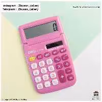 ماشین حساب Deli 39220 صورتی و بنفش