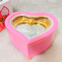 جعبه موزیکال قلب صورتی