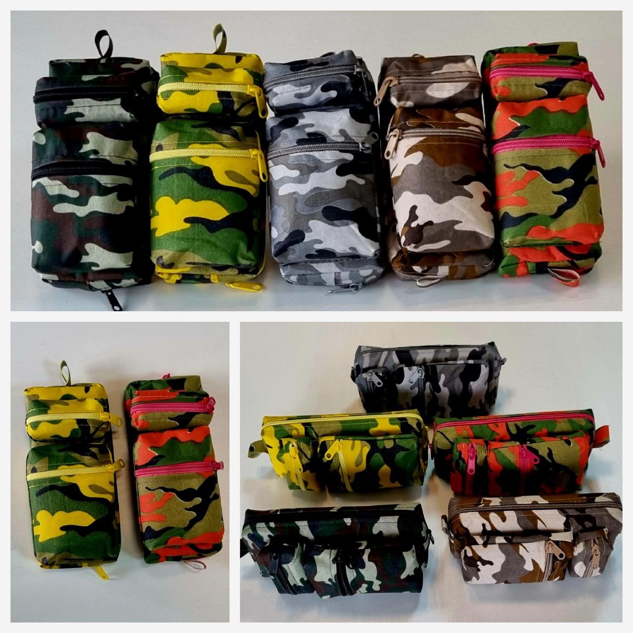 جامدادی مدل سه زیپ ارتشی طرح کوله پشتی