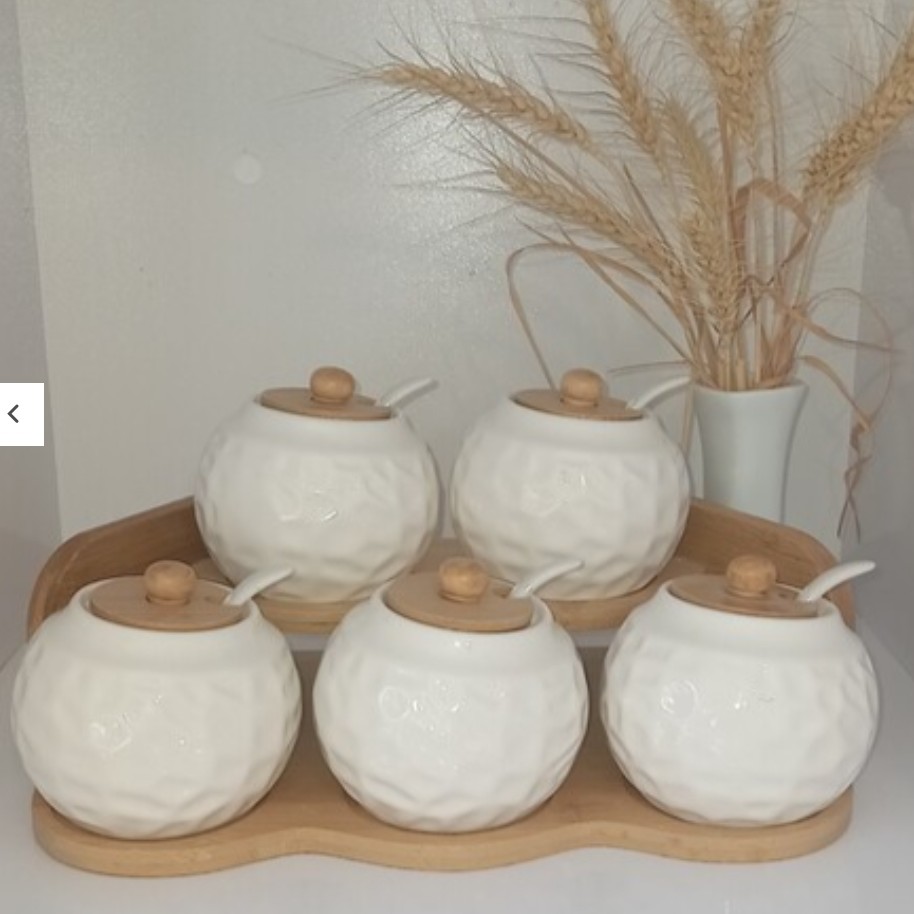 پا سماوری وگاتی مدل ws-147 خارجی 6 پارچه با درب و پیمانه ( جا ادویه ای جا ادویه ای سرامیک )