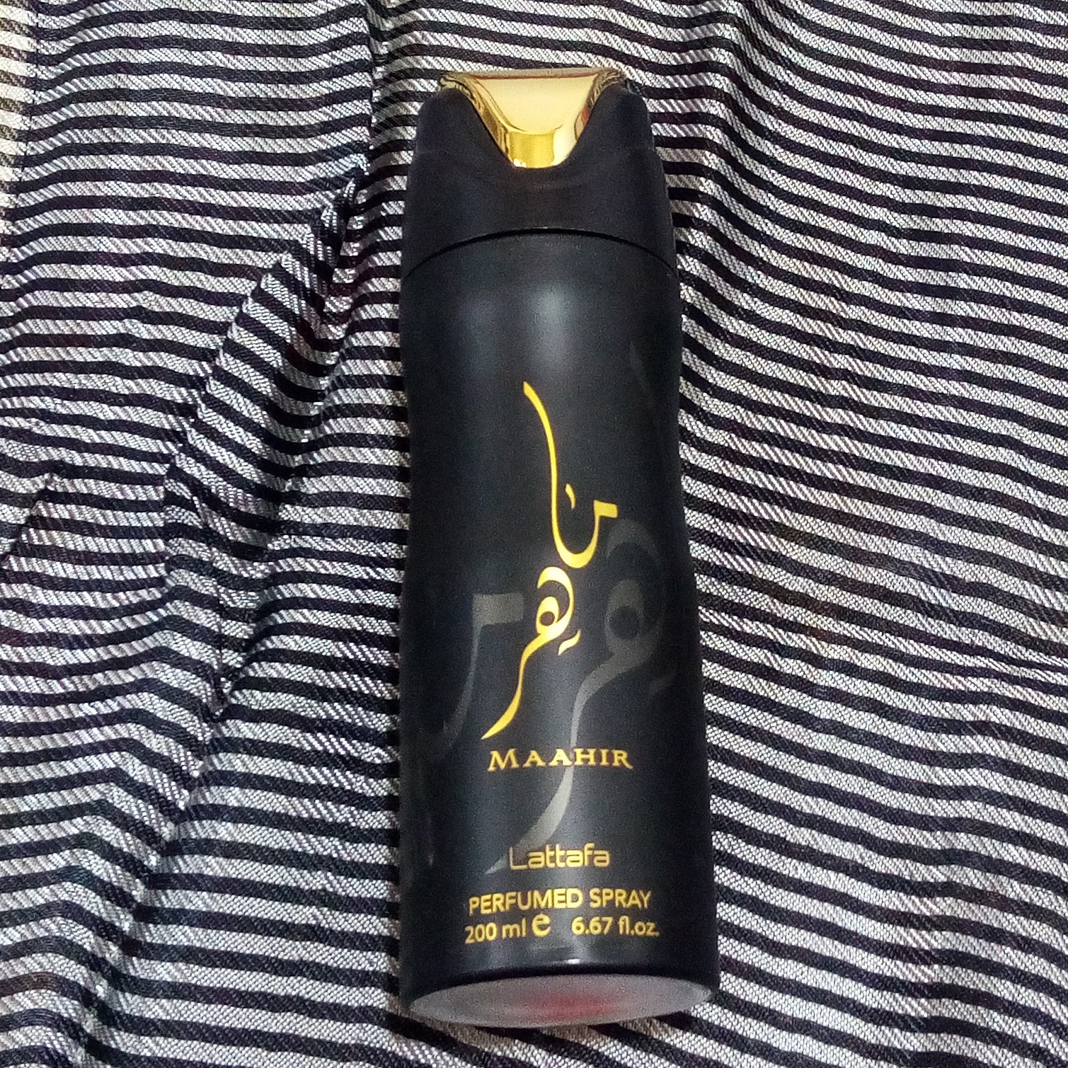 اسپری بدن ماهر محصول شرکت لطافه کشور امارات متحده عربی دارای هولوگرام و ضمانت اصالت