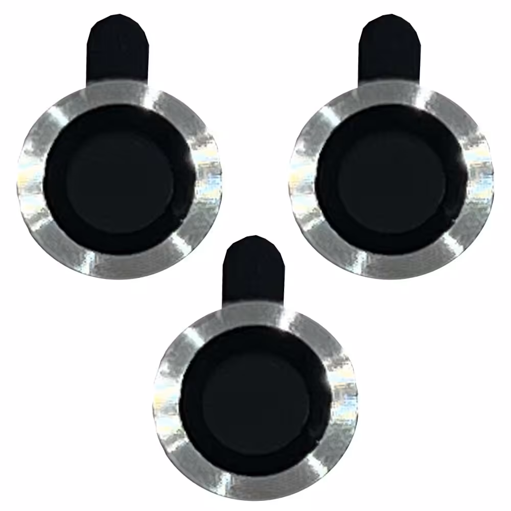 محافظ لنز دوربین رینگی موبایل اپلIphone 11 Pro - 11 Pro Max - 12 Pro رنگ نقره ای