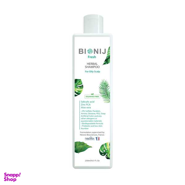 شامپو مو بیونیج (Bionij) مدل Fresh حجم 250 میلی لیتر