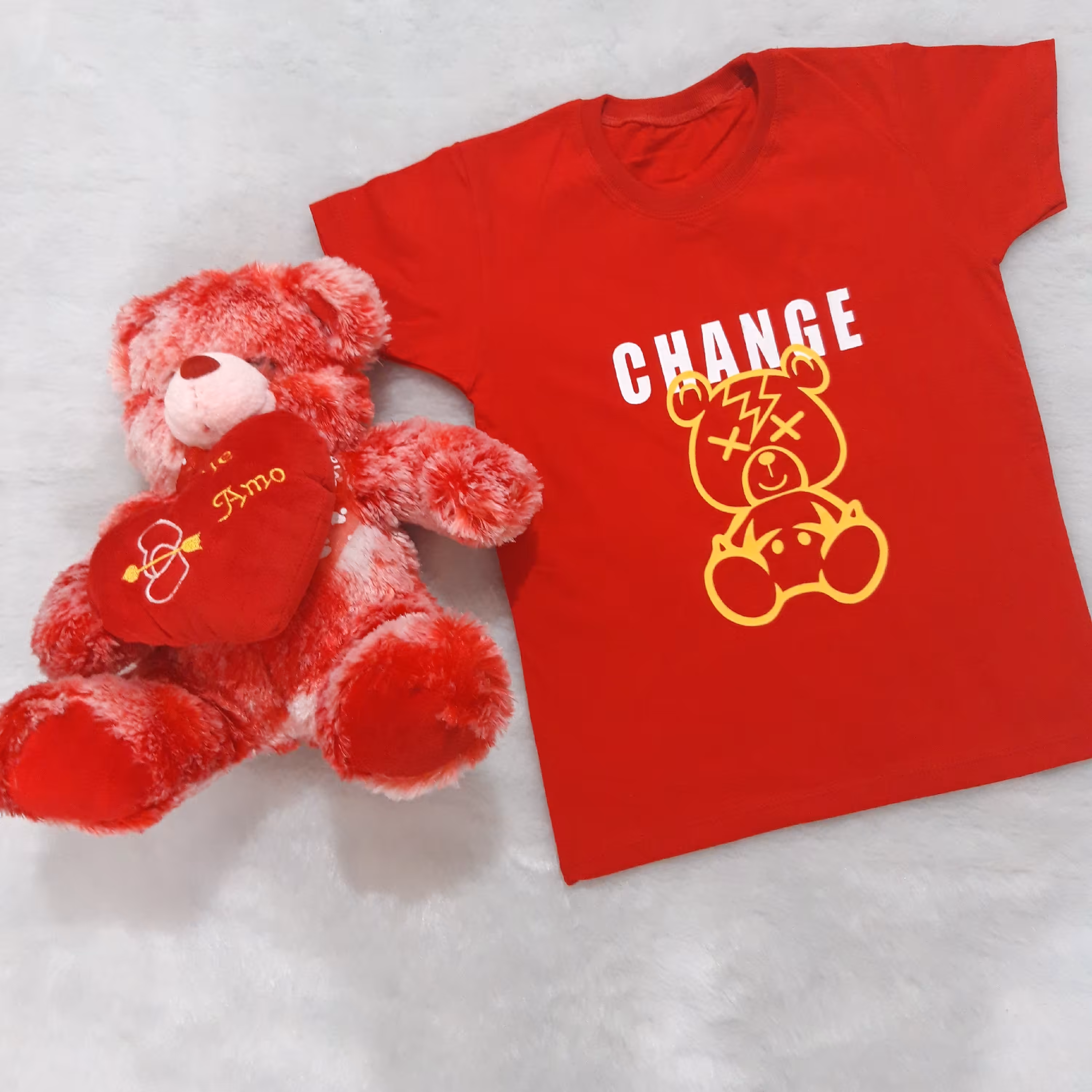 تیشرت بچگانه طرح خرس دخترانه و پسرانه جنس نخ پنبه