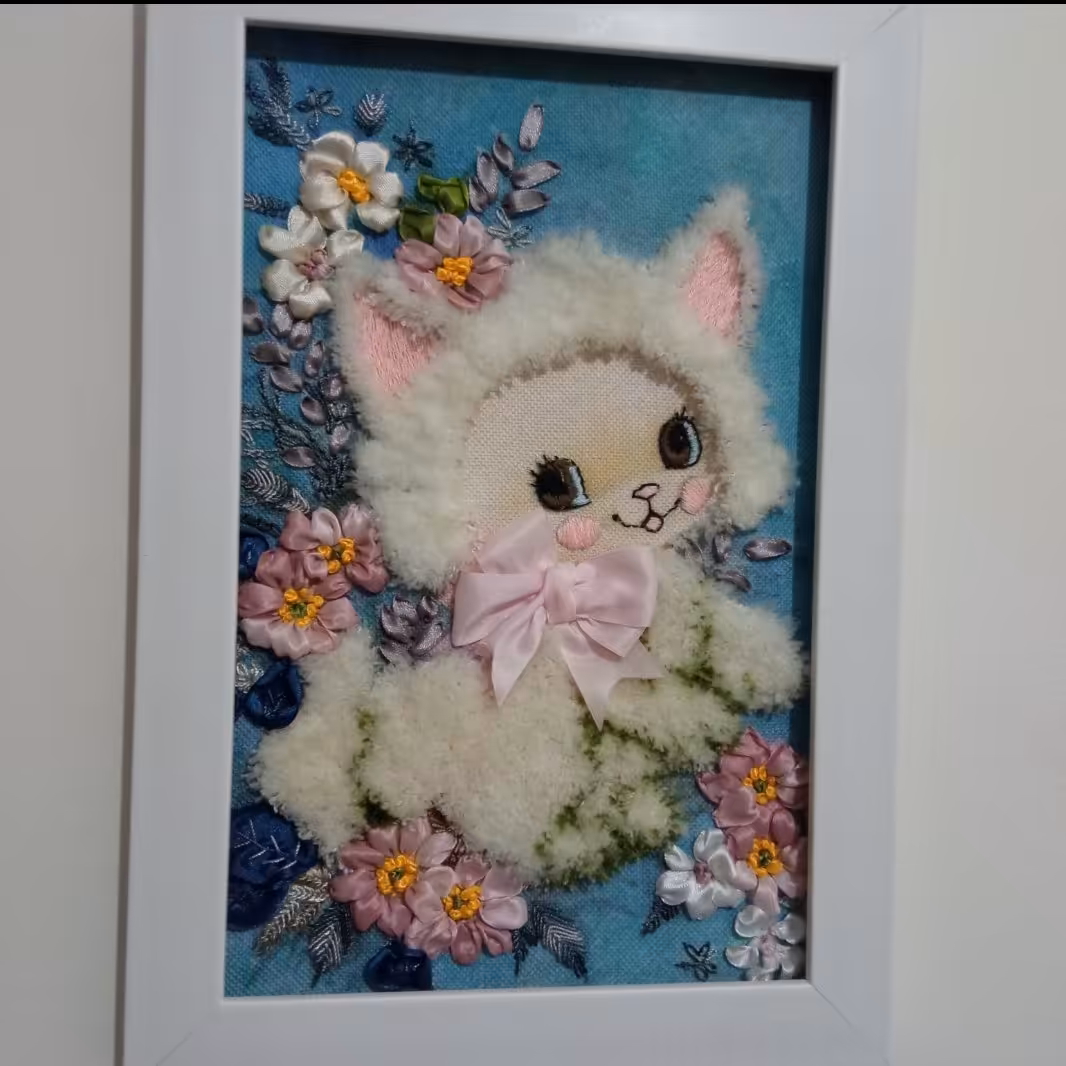 تابلو کد 102 طرح گربه