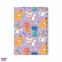 دفتر مشق 100 برگ بامبیلیپ طرح پترن گربه های خوشحال کد 0672067