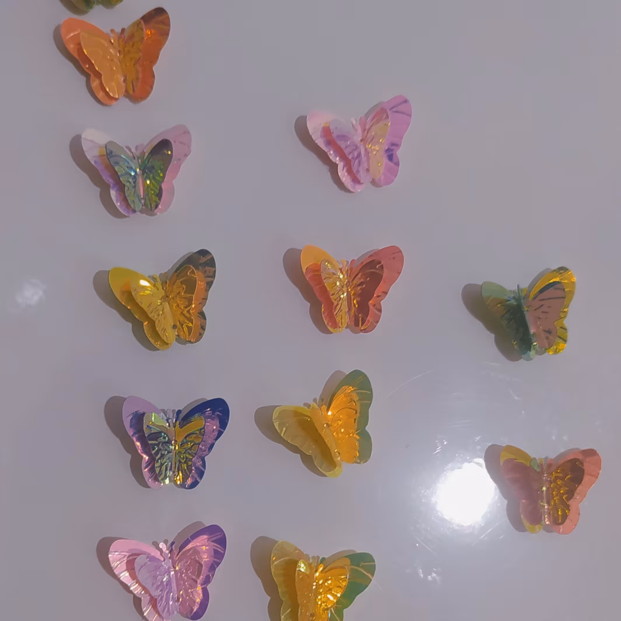 پروانه های فانتزی آهنربایی عمده (5000عدد) با رنگ های مختلف  