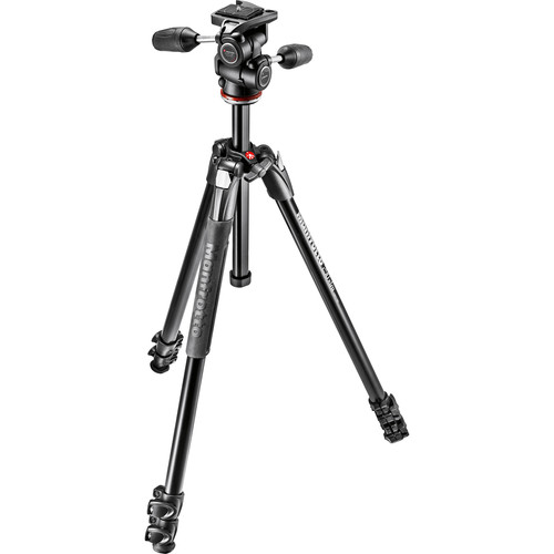 سه پایه عکاسی مانفرتو Manfrotto MK290XTA3-3WUS 290 Xtra Aluminum Tripod with 804 3-Way Pan/Tilt Head