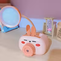 چراغ مطالعه، شبخواب، استند گوشی و جاقلمی خرگوش صورتی