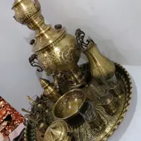 سماور برنجی  قلمزنی
