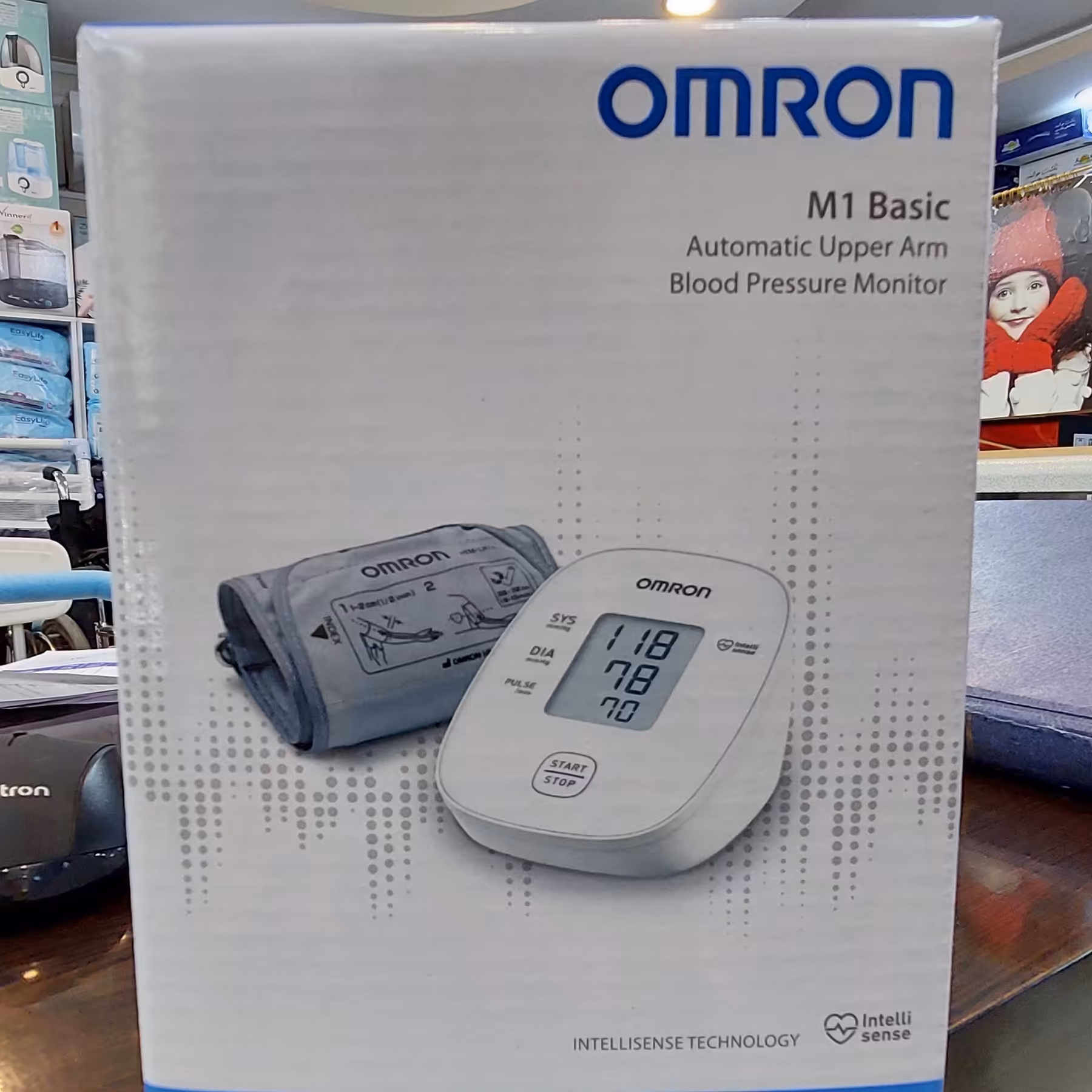 فشارسنج امرون مدل ام یک بیسیک.3سال گارانتی.برق وباتری.