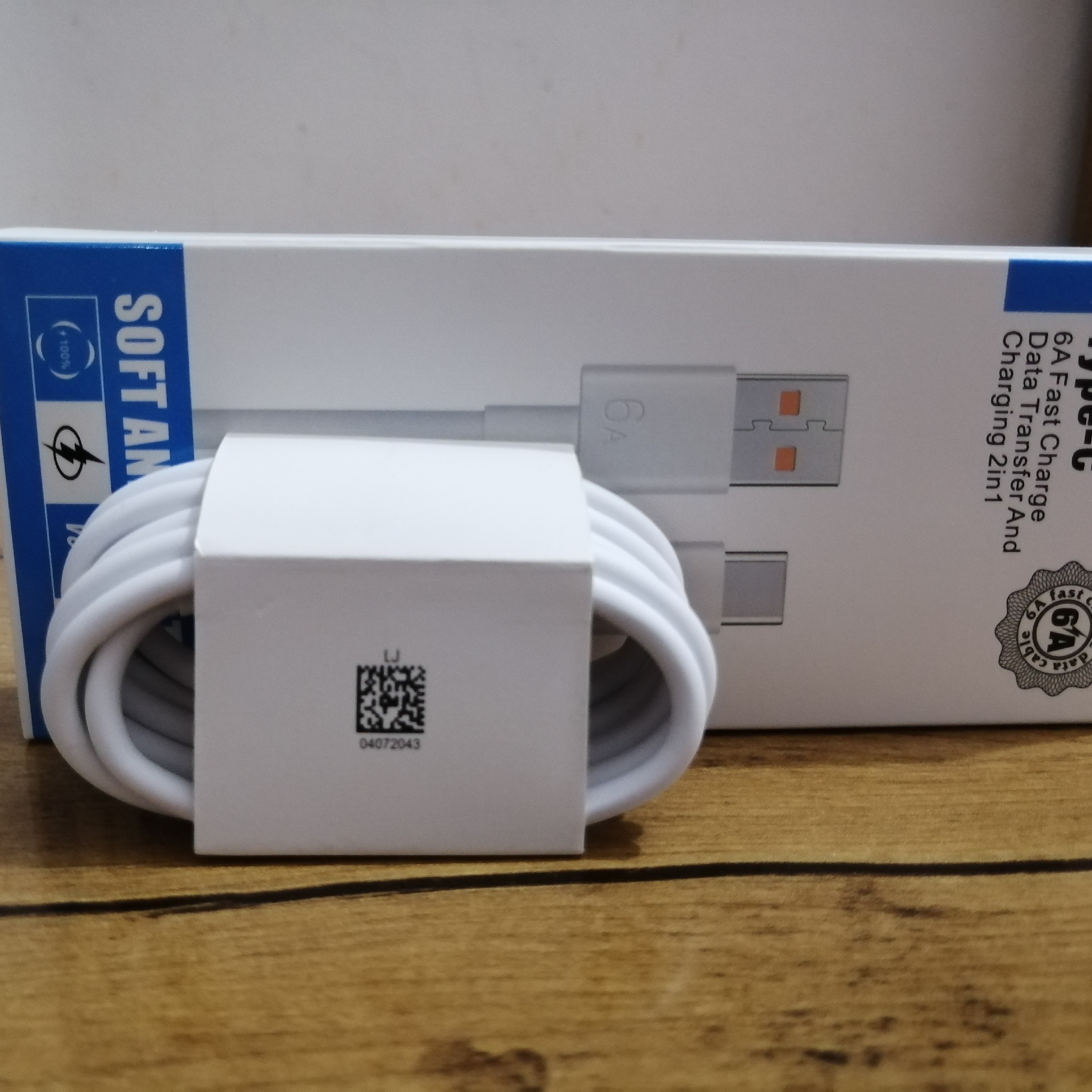 سیم شارژ 6 آمپر اصل با بسته بندی، fast charge، پک 20 عددی