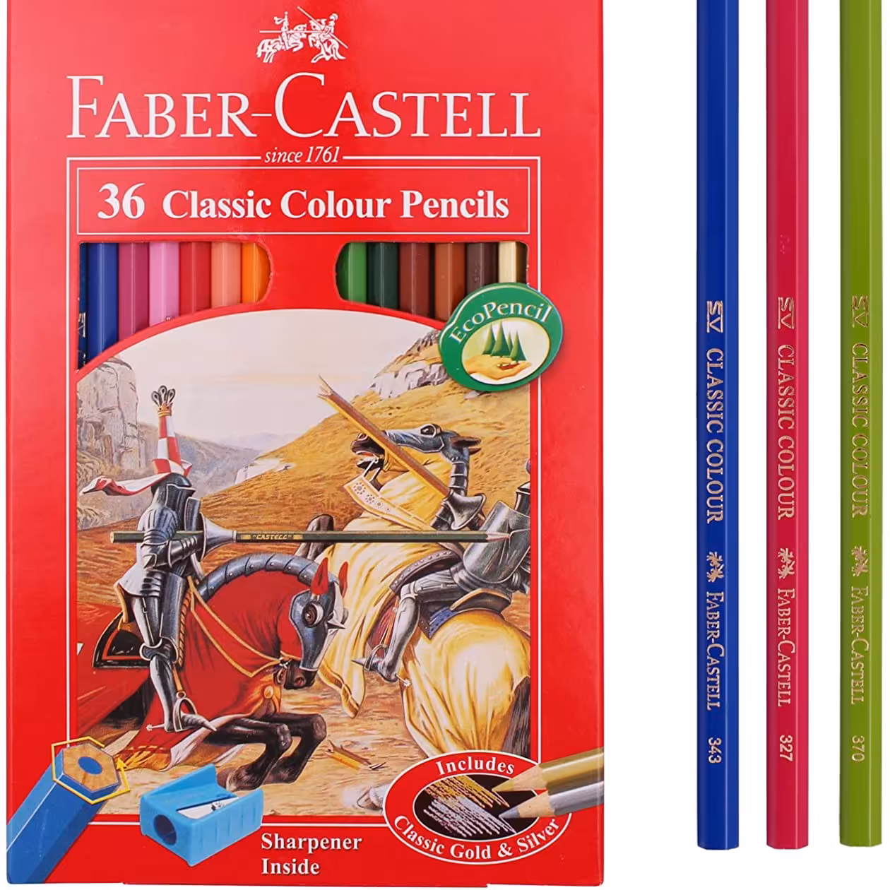 مداد رنگی 36 رنگ classic مقوایی فابر کاستل