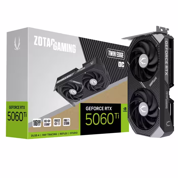 کارت گرافیک زوتک مدل GAMING GeForce RTX 5060 Ti 16GB Twin Edge OC