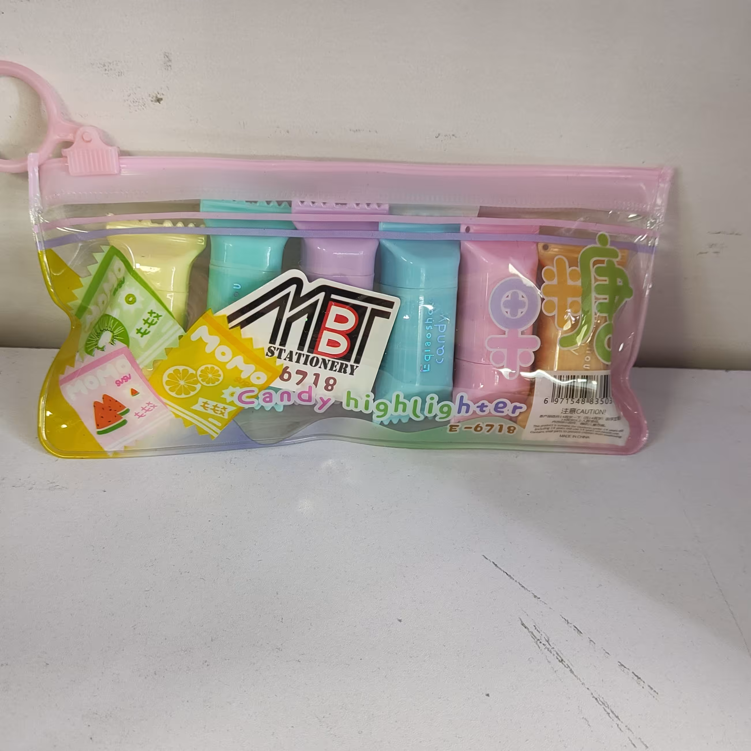 هایلایتر یا علامت زن 6 عددی طرح شکلات 