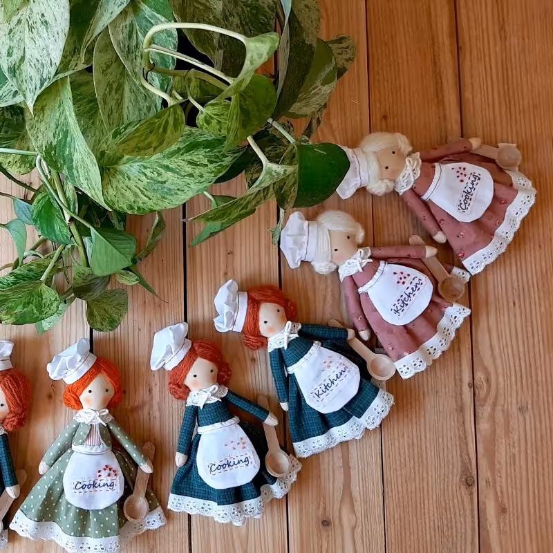 عروسک دستساز آشپز