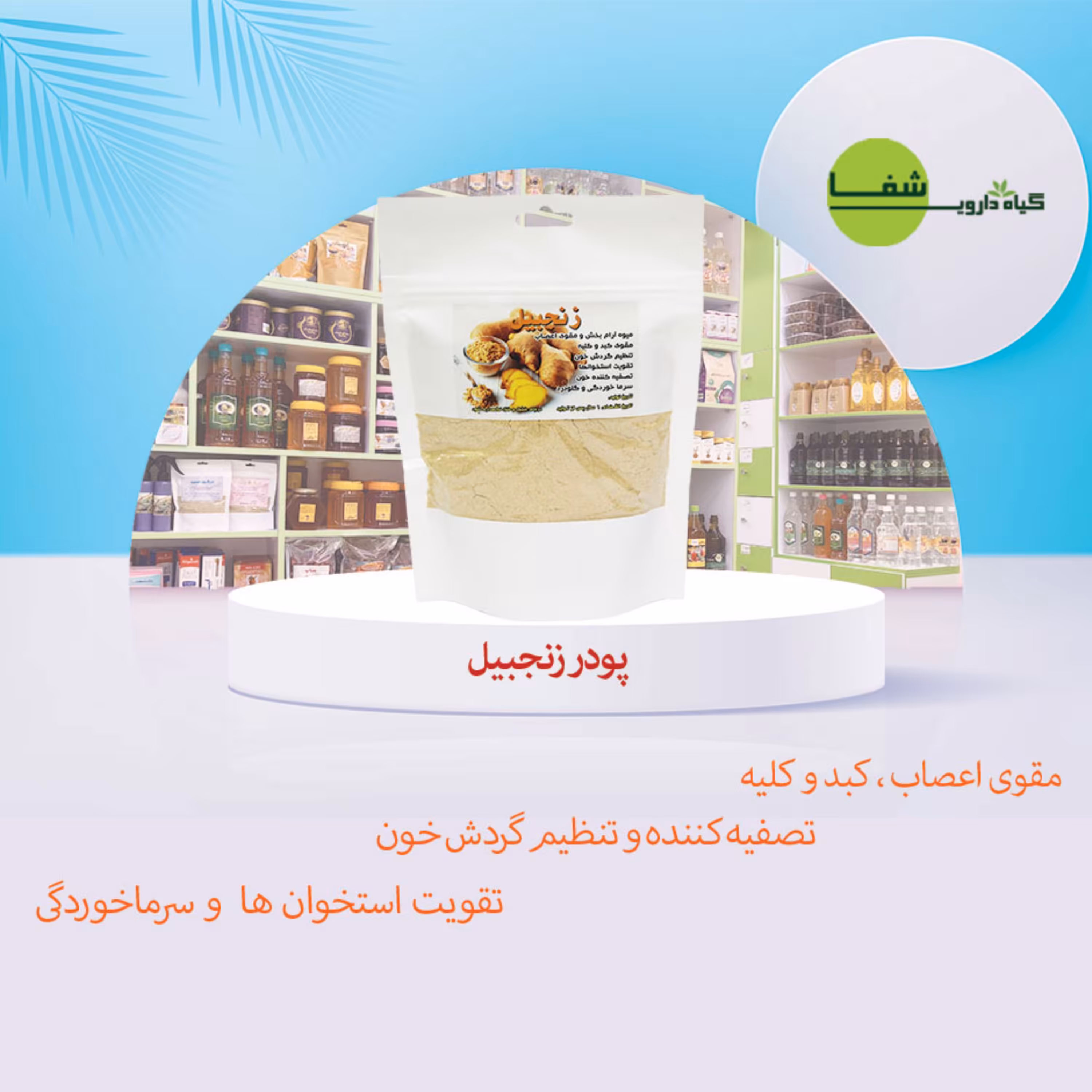 پودر زنجبیل 100 گرمی