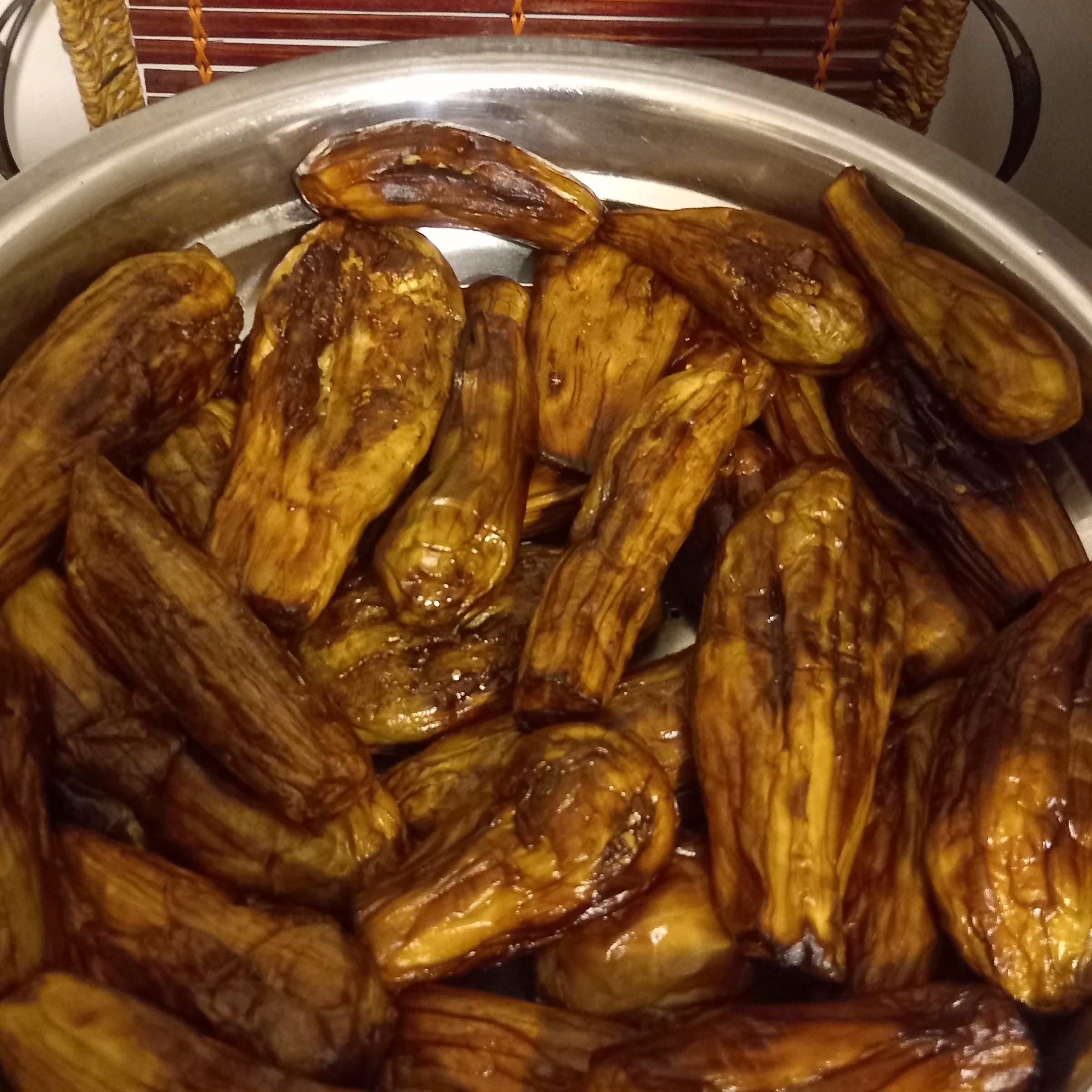بادمجان سرخ شده شیرین خانگی