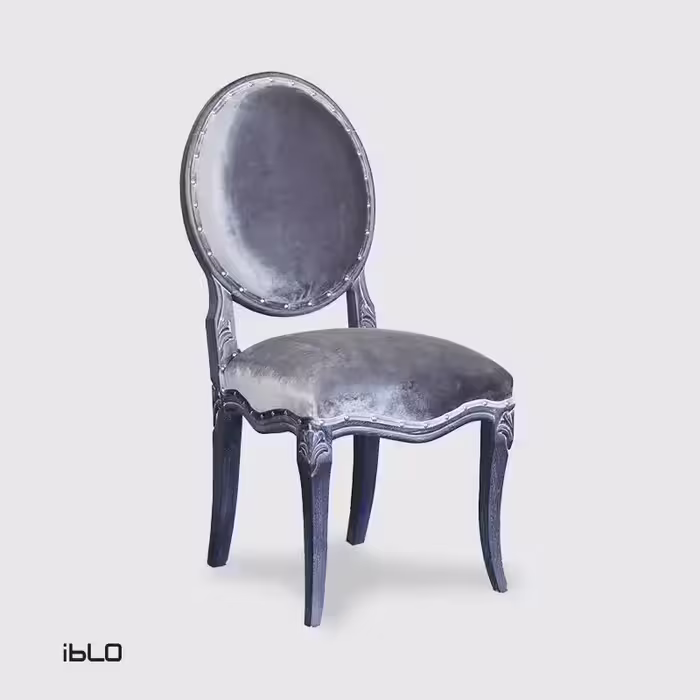 صندلی چوبی نئوکلاسیک لاپند (طوسی)