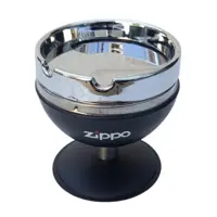 زیر سیگاری زیپو درب چرخشی.وزن 70 گرم.در رنگهای سیلور و مشکی.