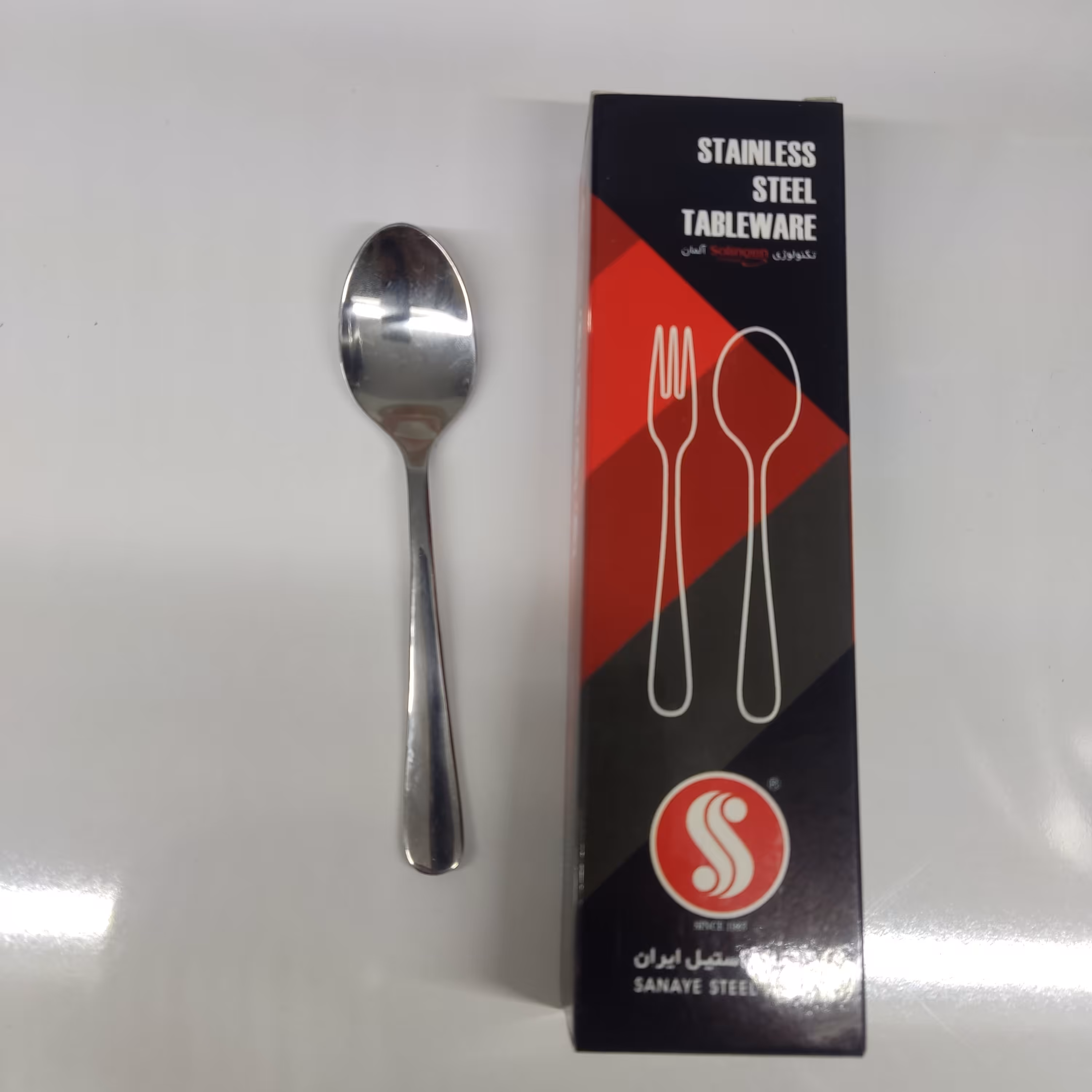 قاشق چایخوری  صنایع استیل ایران مدل پارما