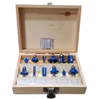 مجموعه 12 عددی اور فرز جعبه چوبی