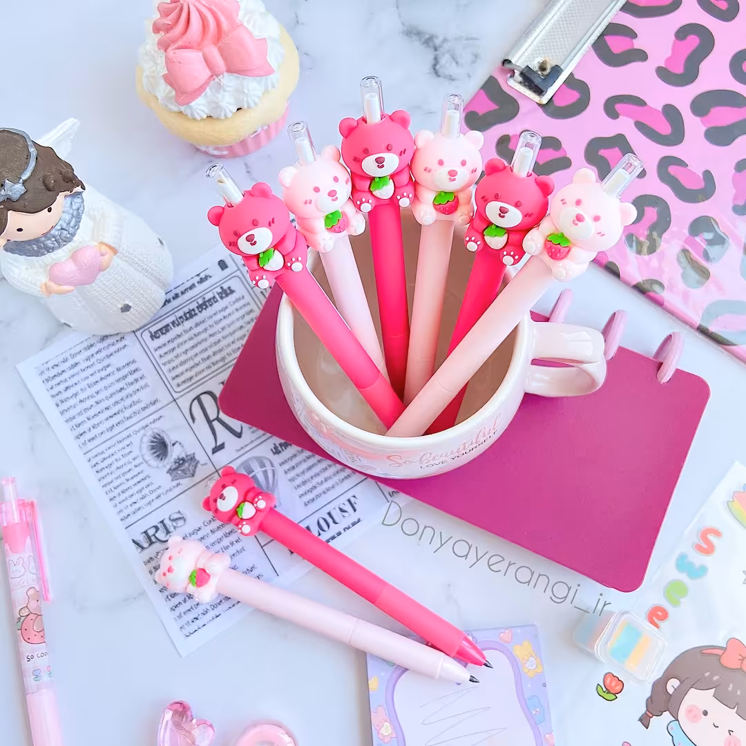 اتود بی نهایت خرس توت فرنگی زیبا