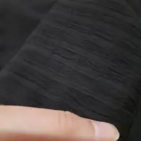شال مشکی  ساده تک رنگ نخی تسلا منگوله دار