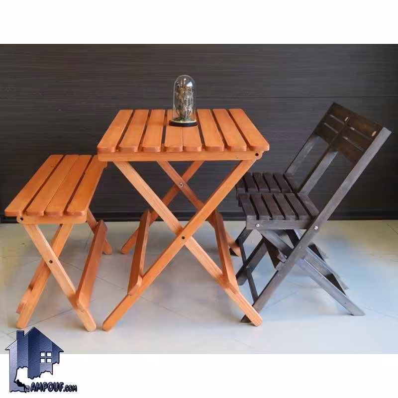 ست 4نفره میز صندلی تاشو BTAR105