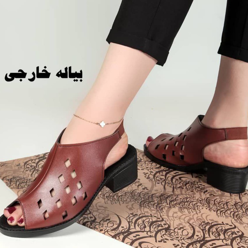 صندل زنانه صندل تابستانی زنانه صندل قهوه ای صندل مجلسی