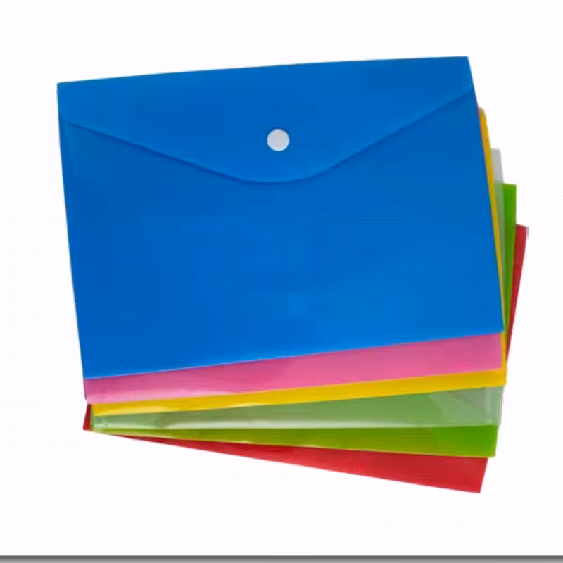 پوشه دکمه دار A4 نارنجی 1009 پارسیکار کد 56039