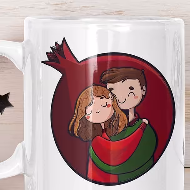 ماگ سرامیکی طرح عاشقانه کد1138