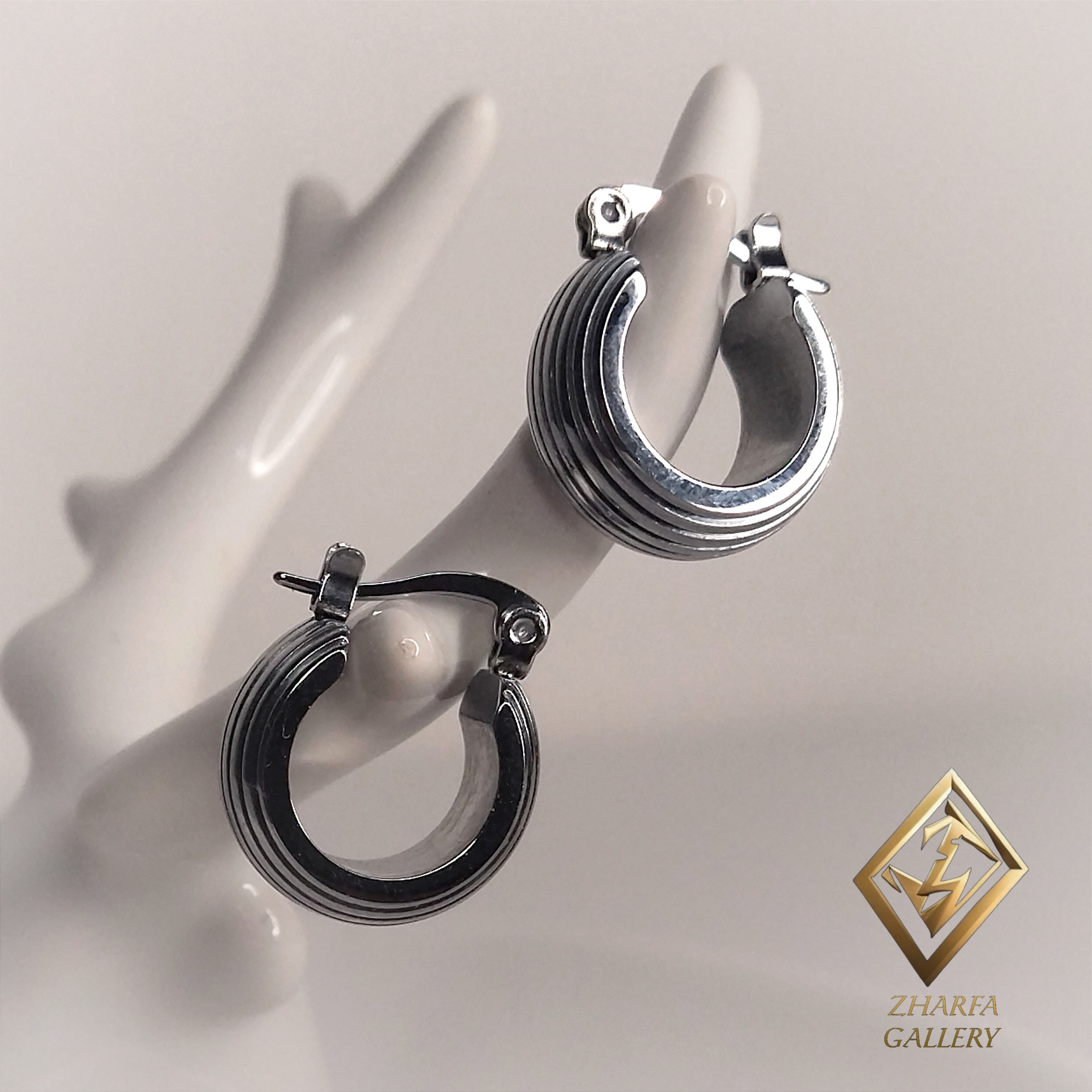 گوشواره حلقه ای استیل