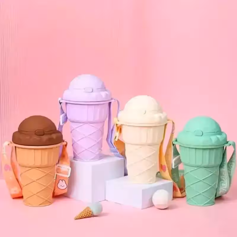 قمقمه نی دار طرح بستنی کد 2406