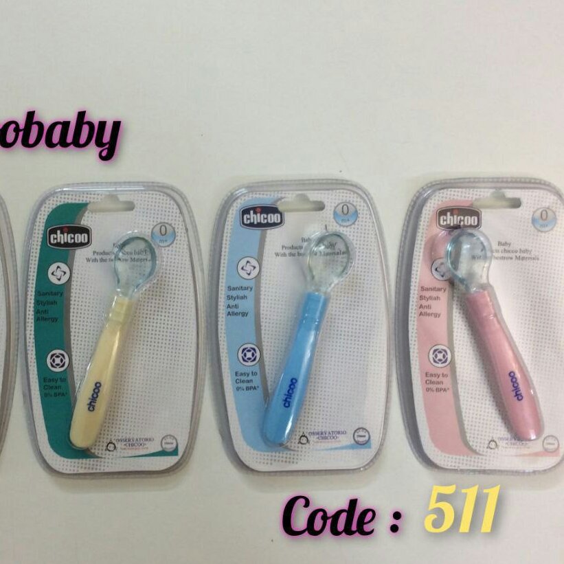 قاشق تکی سر سیلیکونی نوزادی کوچک ومتوسط