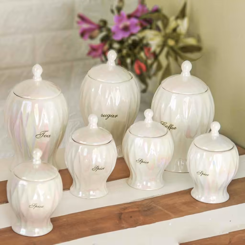 ست پاسماوری 8 پارچه مدل الماس الوان لعاب هفت رنگ 