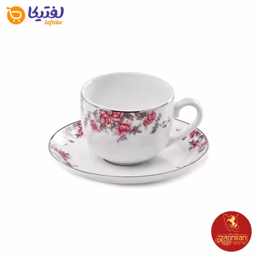 سرویس چای خوری آران چینی زرین ایتالیا اف طرح آران 12 پارچه