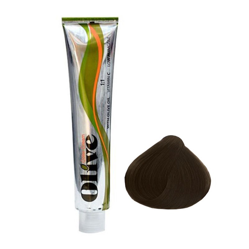 رنگ مو الیو شماره 62 سری زیتونی رنگ قهوه ای زیتونی تیره Olive