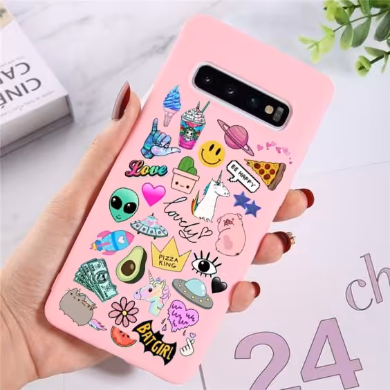 قاب طرحدار موبایل طرح استیکرها 1