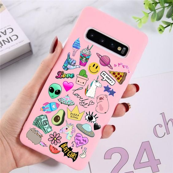 قاب طرحدار موبایل طرح استیکرها 1